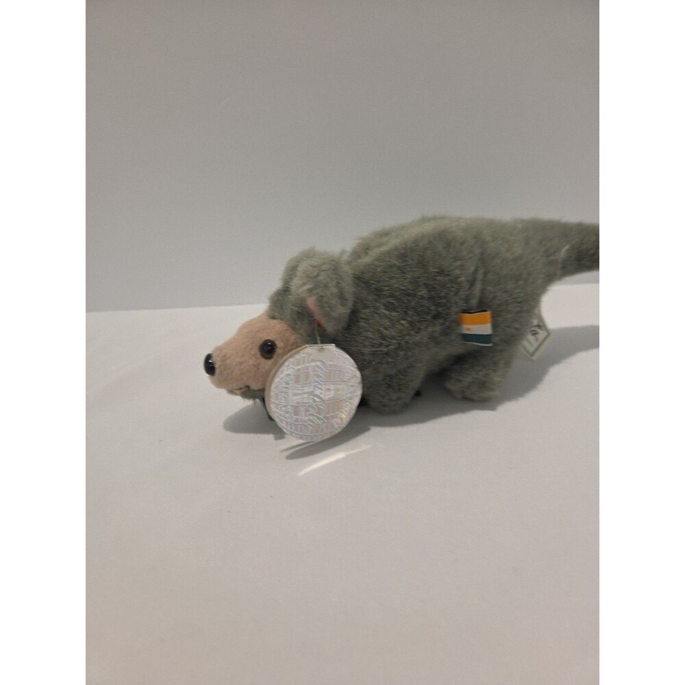 Ardie Aardvark Coca-Cola Bean Bag Plush Grey Gray 8"  Intl Collection Niger